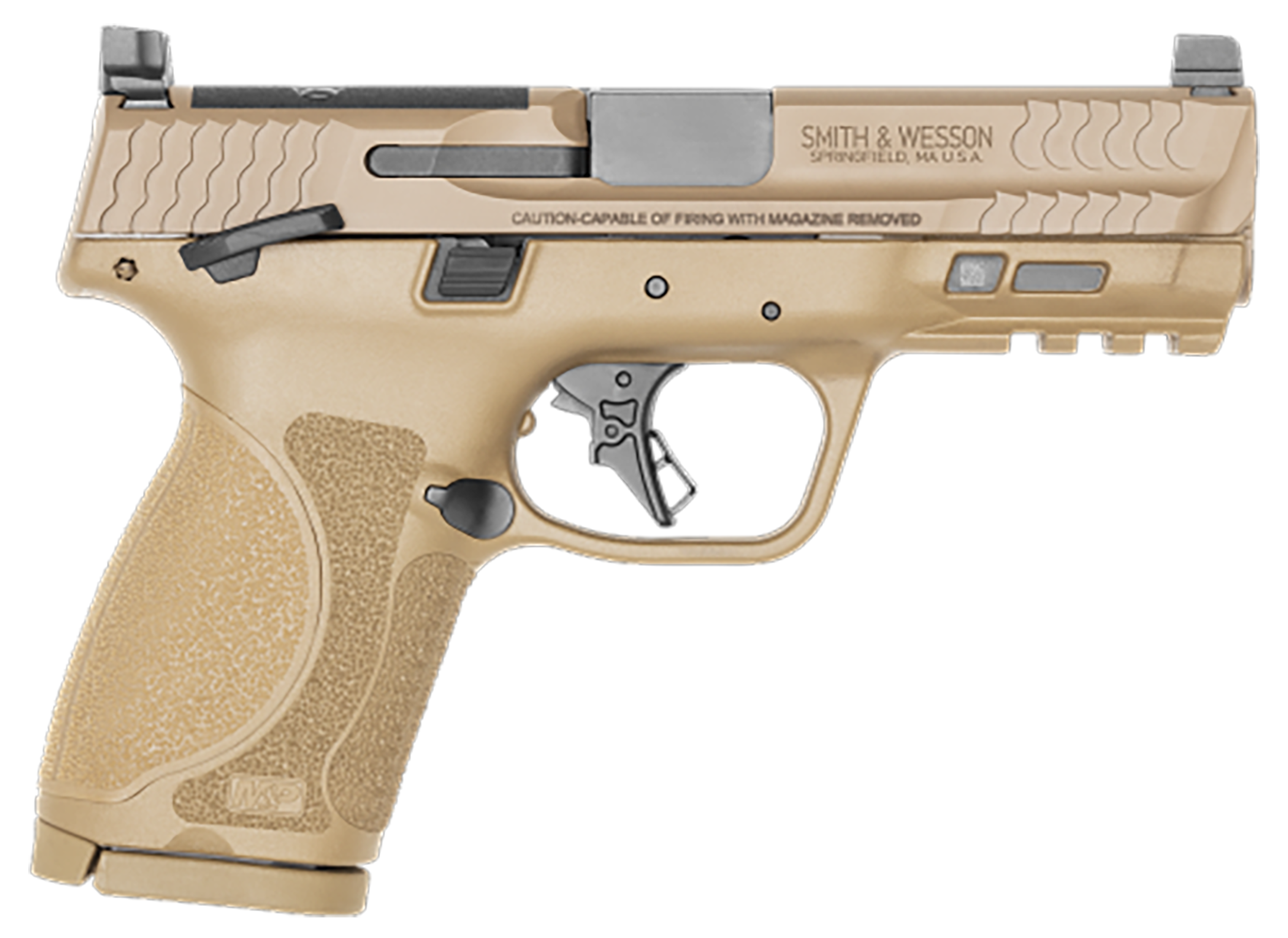 Smith & Wesson M&P 2.0 Compact 9mm Optics Ready Thumb Safety FDE 13573