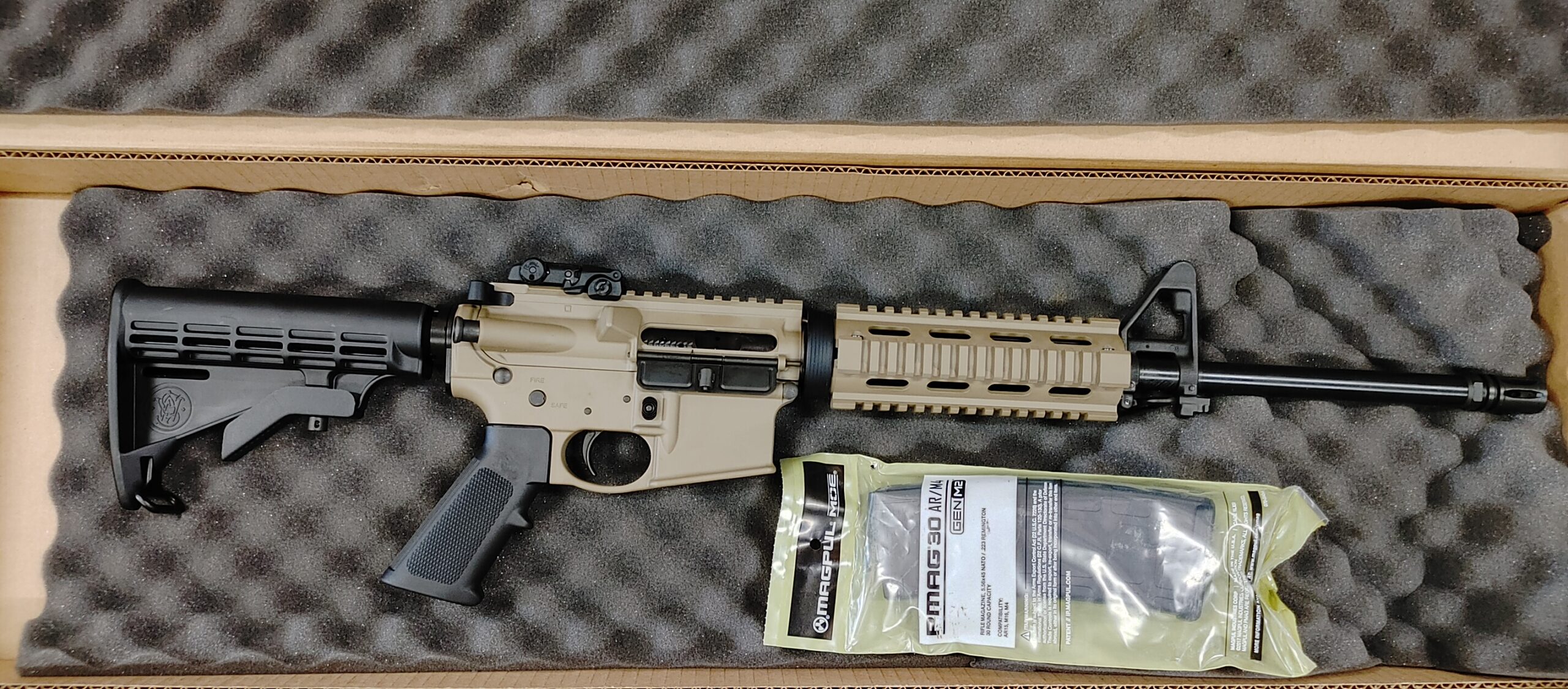 Smith & Wesson M&P Sport II 556 NATO FDE Quad Rail 10202