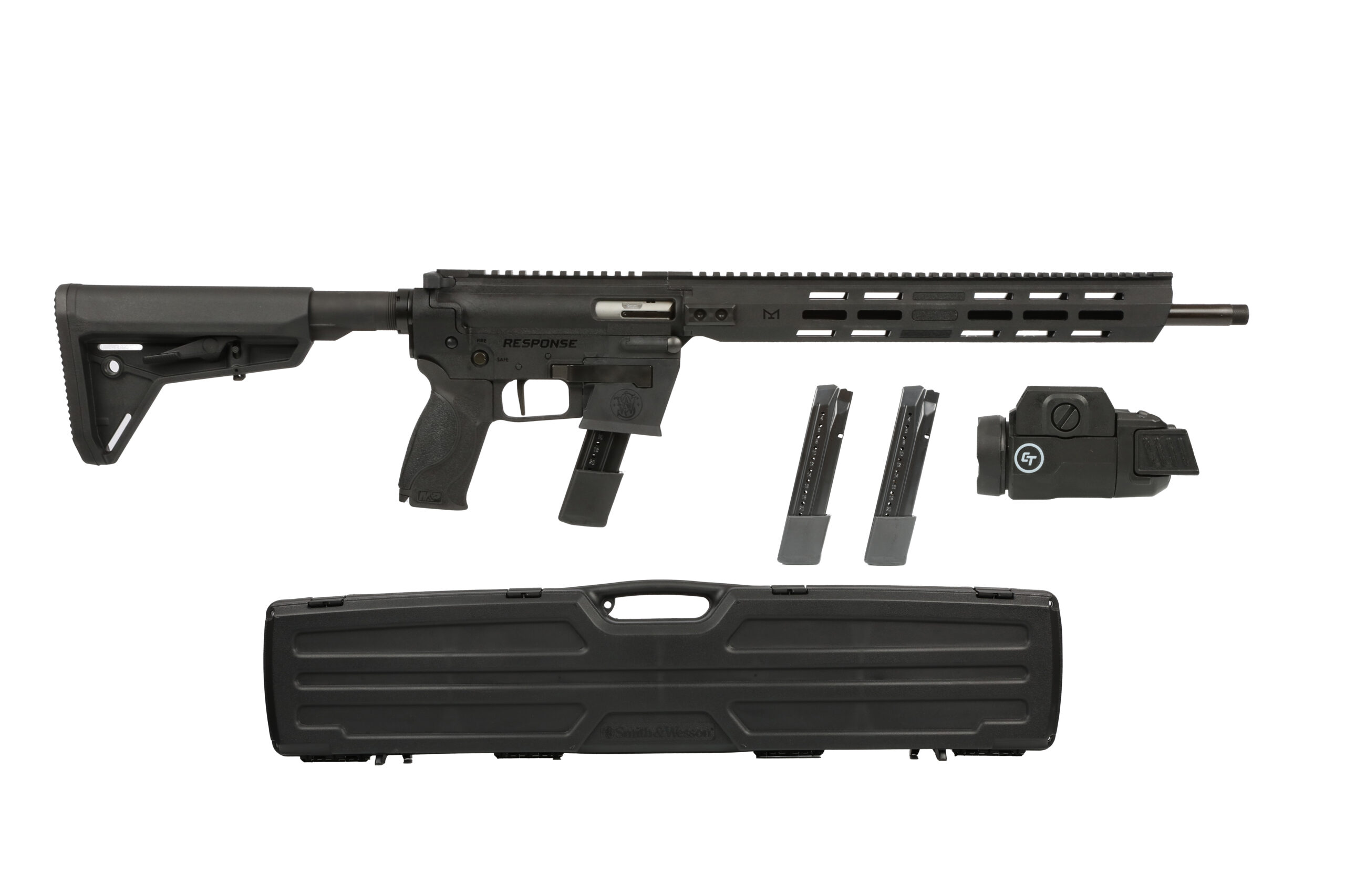 Smith & Wesson Response Carbine 9mm 16" Barrel W/ Crimson Trace Light Bundle 14399