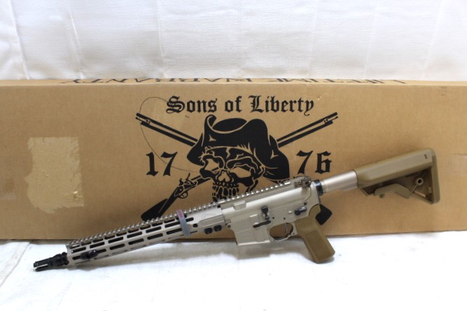 SONS OF LIBERTY M4 VEIL SOLUTIONS 5.56 TANODIZED TOMAHAWK 13.7” 16" overall