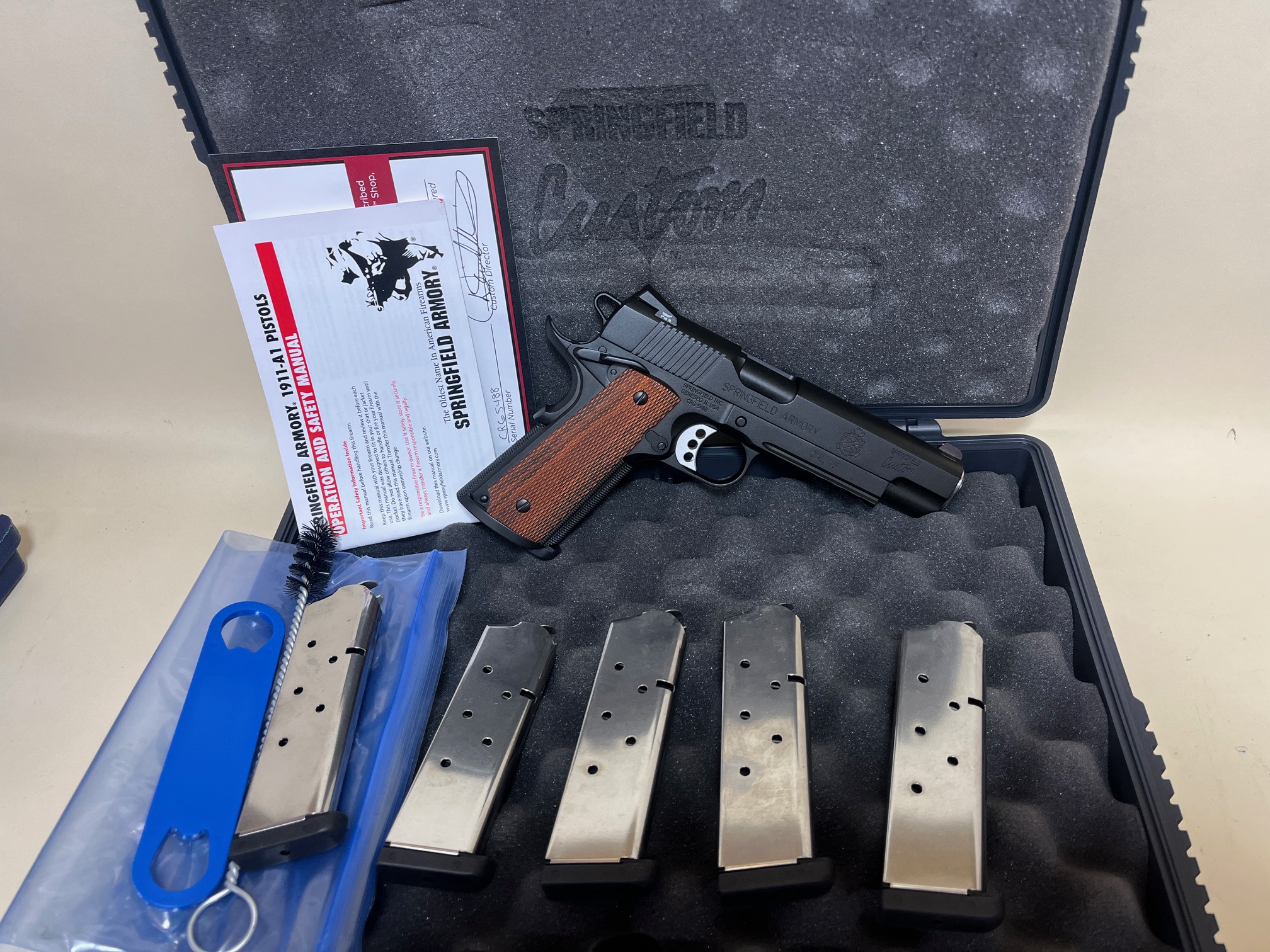 Springfield Armory 1911-A1 Professional Light Rail .45 ACP 5" Custom Shop Pistol