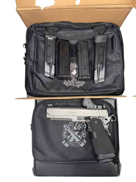 Springfield Armory 1911 DS Prodigy 4.25" 9mm AOS Package – Trijicon SRO & Four Magazines (PH9117AOSBT-PKG)