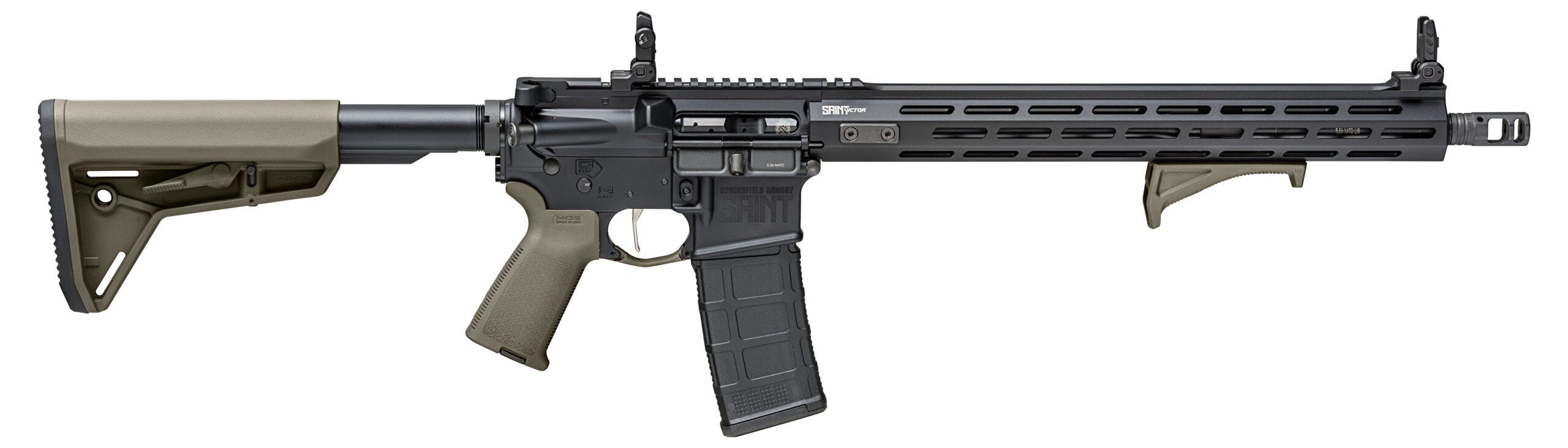 Springfield Saint Victor 556 Nato 16" Barrel OD Green Furniture STV916556GP
