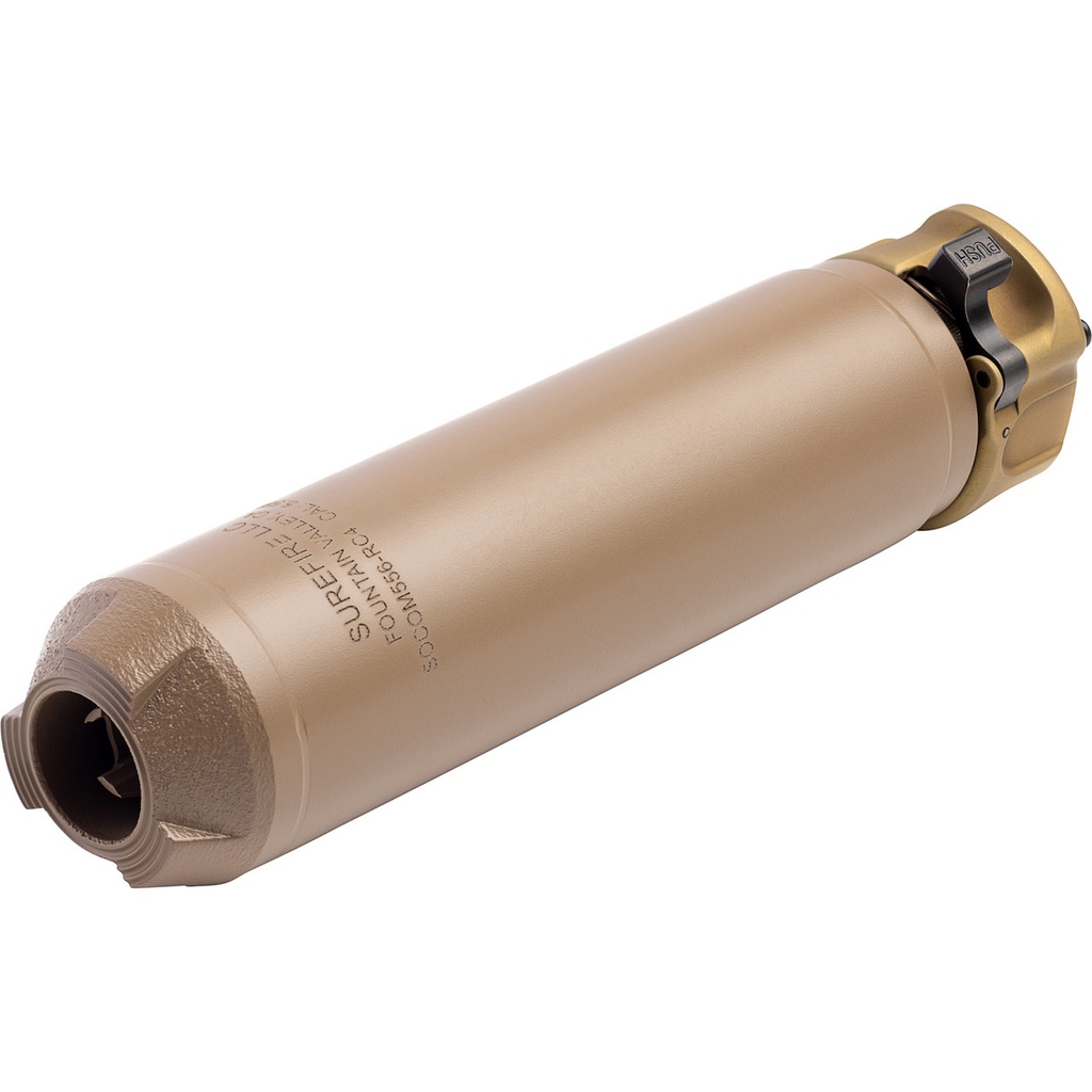 SUREFIRE SOCOM556-RC4 556MM SOCOM 4 LOW BACK PRESSURE SILENCER FDE