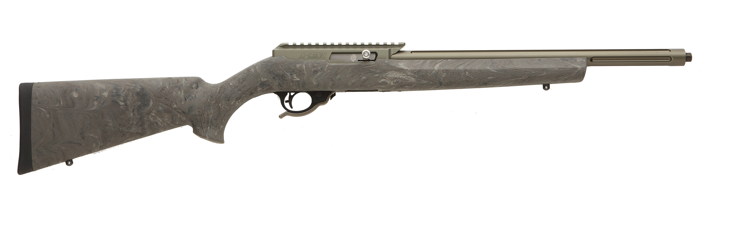 Tactical Solutions X-Ring VR 22 LR Hogue OM Stock ATE-MOD-B-H-GGRN