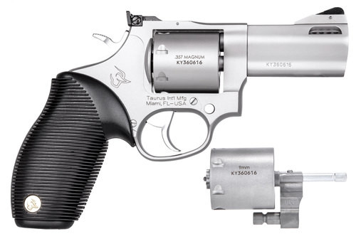 Taurus 692 Standard Revolver, .357/.38,/9mm, 3" Barrel, 7rd, Stainless Finish - Grab A Gun