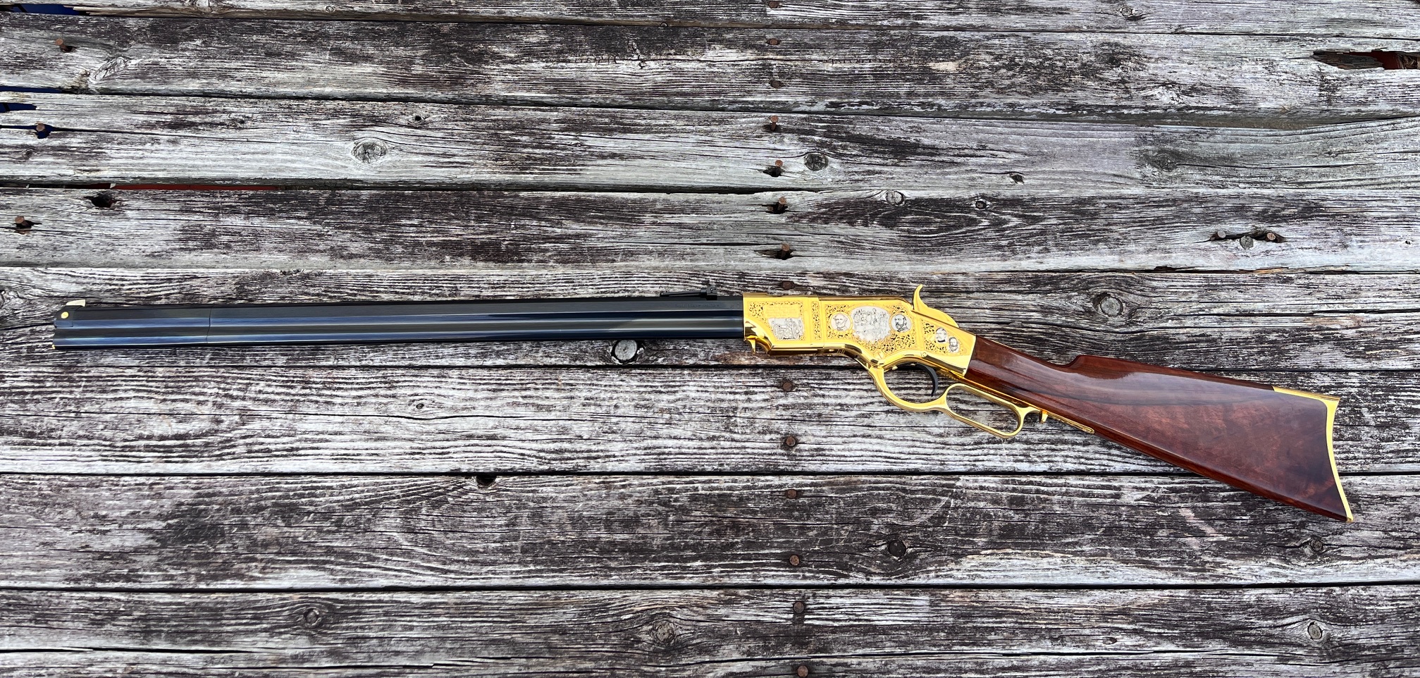 Taylor's & Co 1860 Henry Gettysburg Tribute 44-40 Limited Edition #44 of 500 Engraved