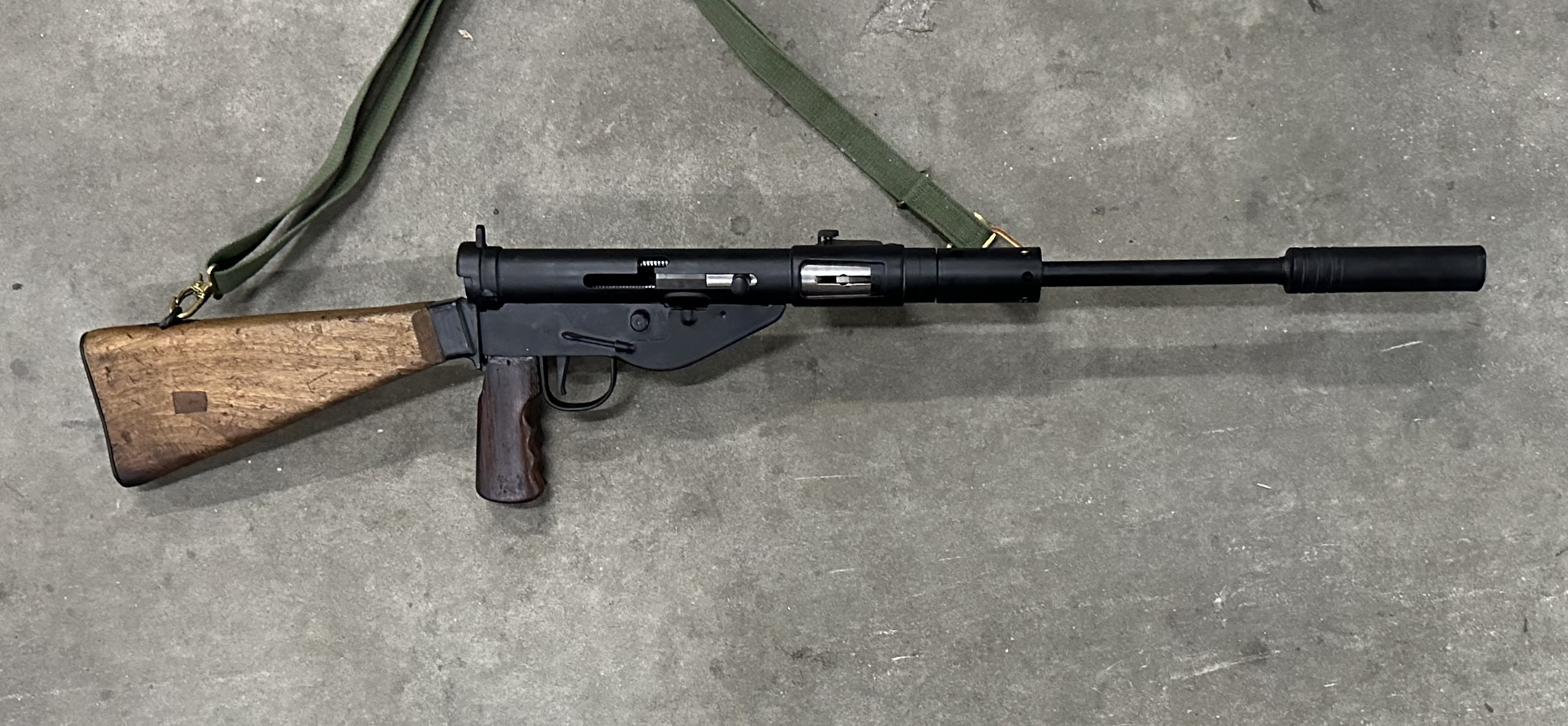 The Armory Sten MK V 9mm Complete Semi Auto Kit Rifle 16" Pinned & Weld Faux Suppressor 3- Mags