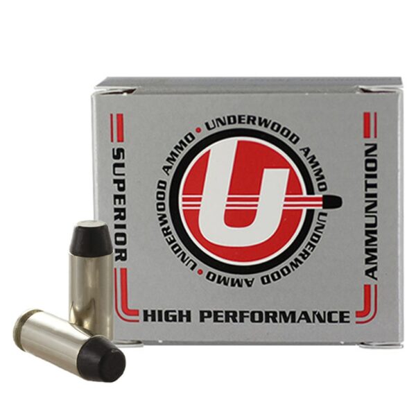 UNDERWOOD AMMO 242 10MM AUTO 220 GRAIN HARD CAST FLAT NOSE 20 RNDS