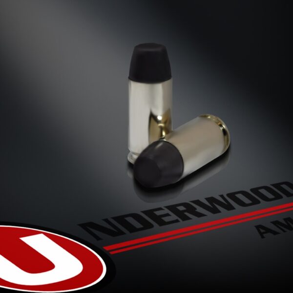 UNDERWOOD AMMO 9MM LUGER +P 147 GRAIN FLAT NOSE BLACK CHERRY COATED HARD CAST HUNTING AMMO 20 RNDS