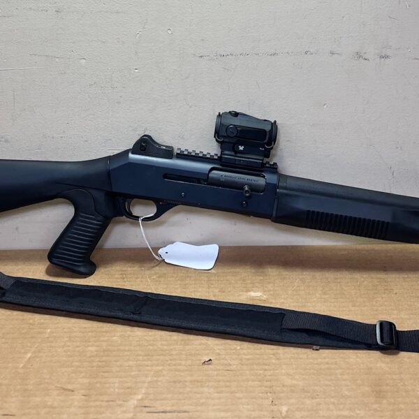 Used Benelli M4 Tactical Shotgun – 12GA, Pistol Grip Stock, Vortex SPARC AR Red Dot, Extended Tube