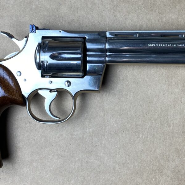 Used Colt Python 357 Mag 6" Barrel Nickel Circa 1975