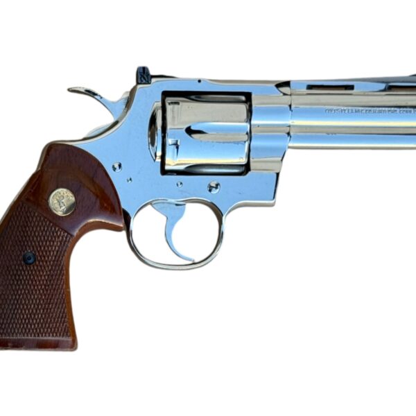 Used Colt Python 357 Mag Nickel 4" Barrel Circa 1979 V-Prefix