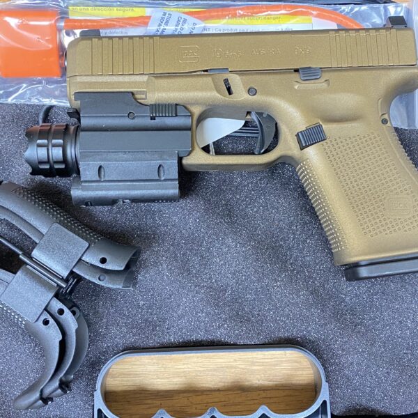 Used Glock 19 Gen 5 9mm One Mag Bronze Finish w/ Light/Laser Combo
