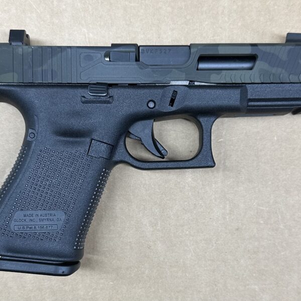 Used Glock 19 Gen 5 9mm RMR Cut Black Camo Slide G19 PA195S203