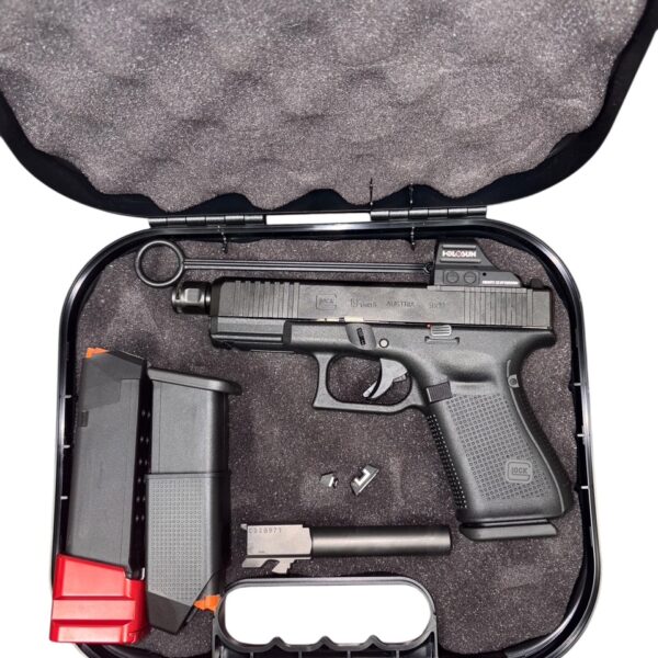 Used Glock 19 Gen 5 9mm – Threaded Barrel, Holosun Red Dot, Compensator Ready