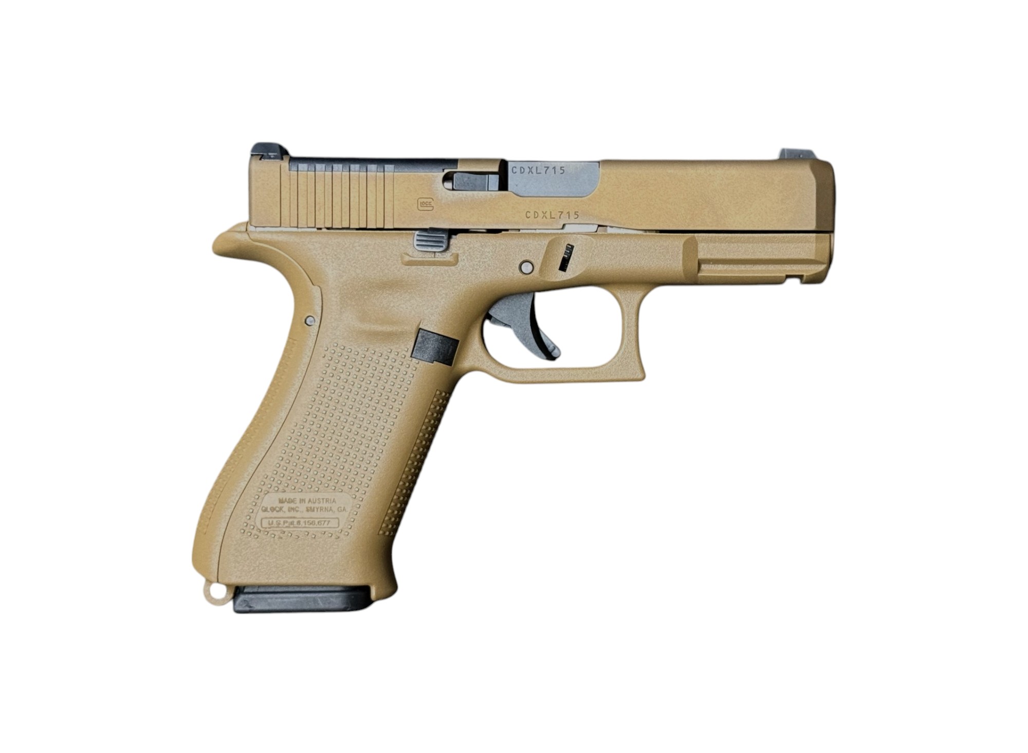 Used Glock 19X 9mm FDE MOS Optics Ready Gen 5 19 PX1950703MOS