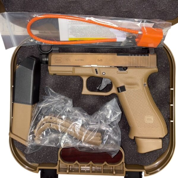 Used Glock 19X MOS FDE 9mm – Threaded Barrel, Night Sights, 17+1