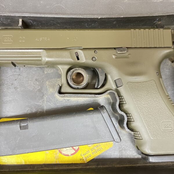 Used Glock 22 Gen 3 40 S&W OD Green 2 Mags