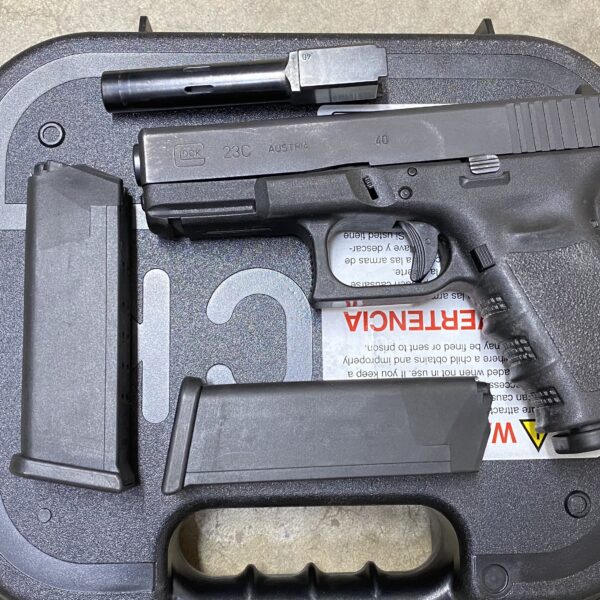Used Glock 23 C Gen 3 Ported Slide 40 S&W 3 Mags 2 Barrels