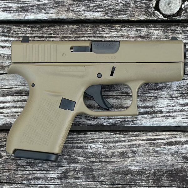 Used Glock 42 380 ACP FDE 2- Mags & Holster ACG-00819