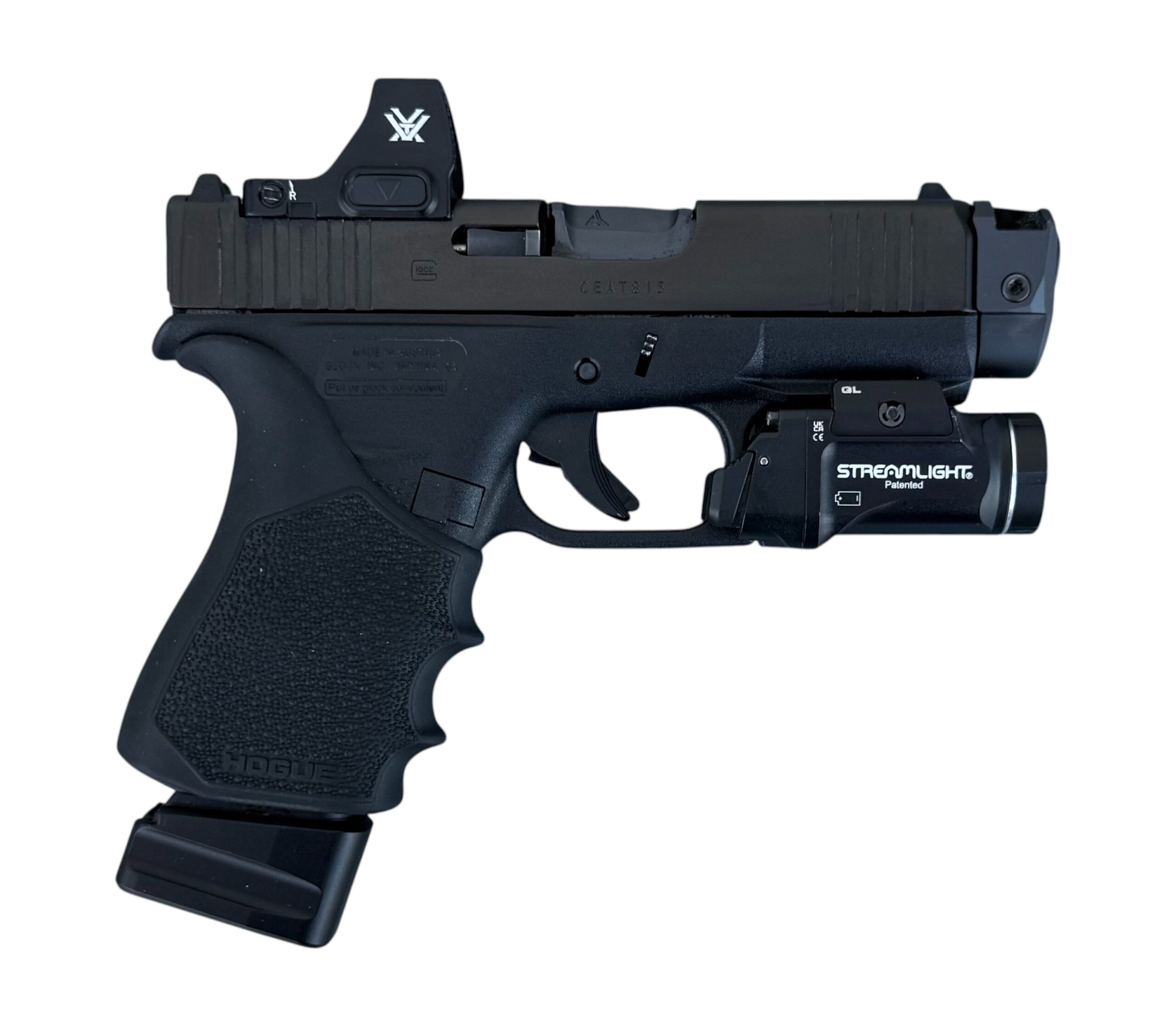 Used Glock 43X 9mm MOS W/ Vortex Defender Radian Ramjet Afterburner Streamlight TLR-7X Sub
