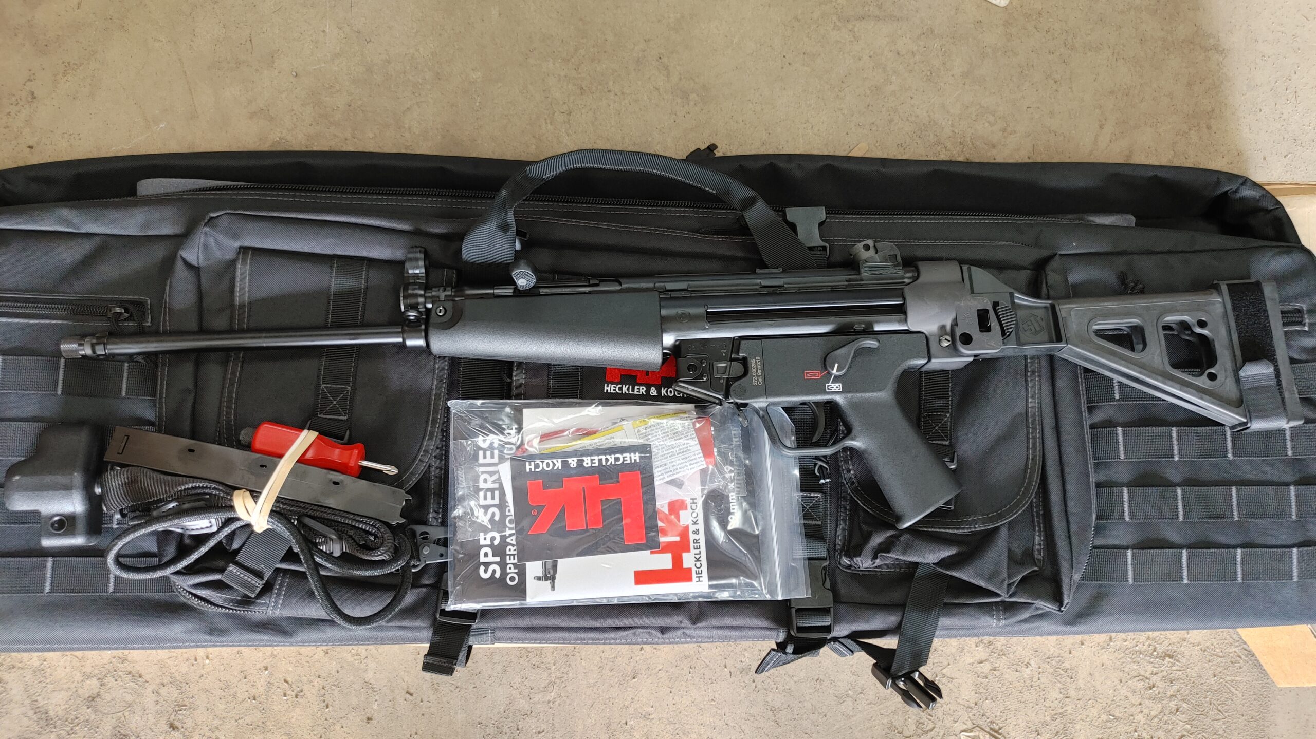 Used Heckler & Koch H&K SP5L 9mm w/ SB Tactical Brace - excellent condition!