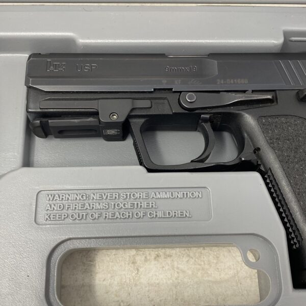 Used Heckler & Koch H&K USP 9mm w/ light rail two 15 rd mags