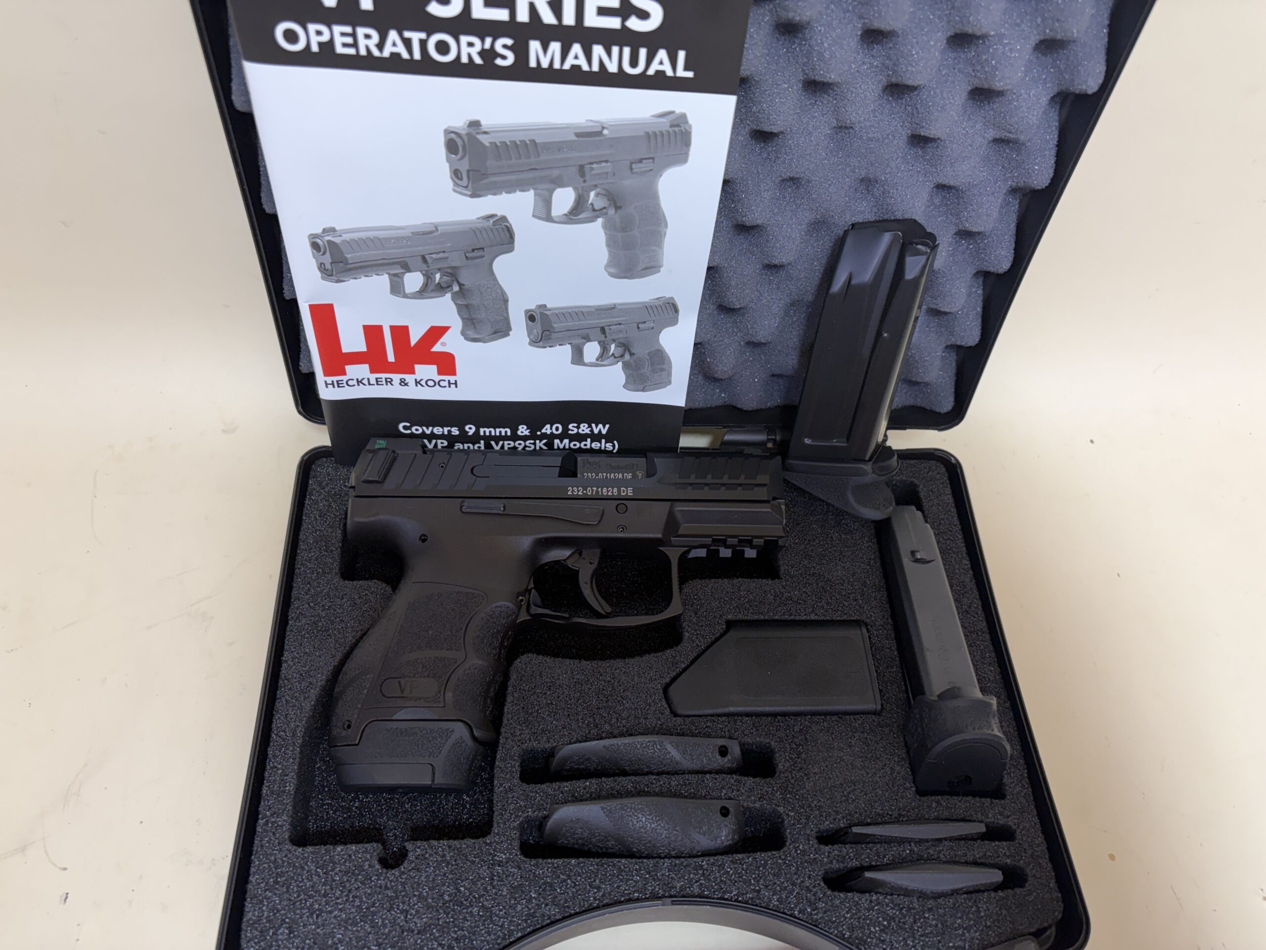 USED Heckler & Koch VP9SK 9mm Subcompact – Night Sights, Three Magazines, Factory Case