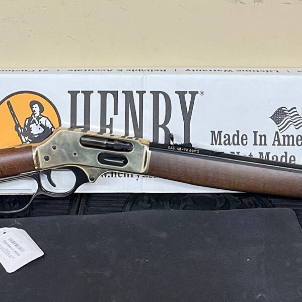 Used Henry Big Boy Brass 45-70 Side Gate 22" Barrel 4 Round Capacity H010BG