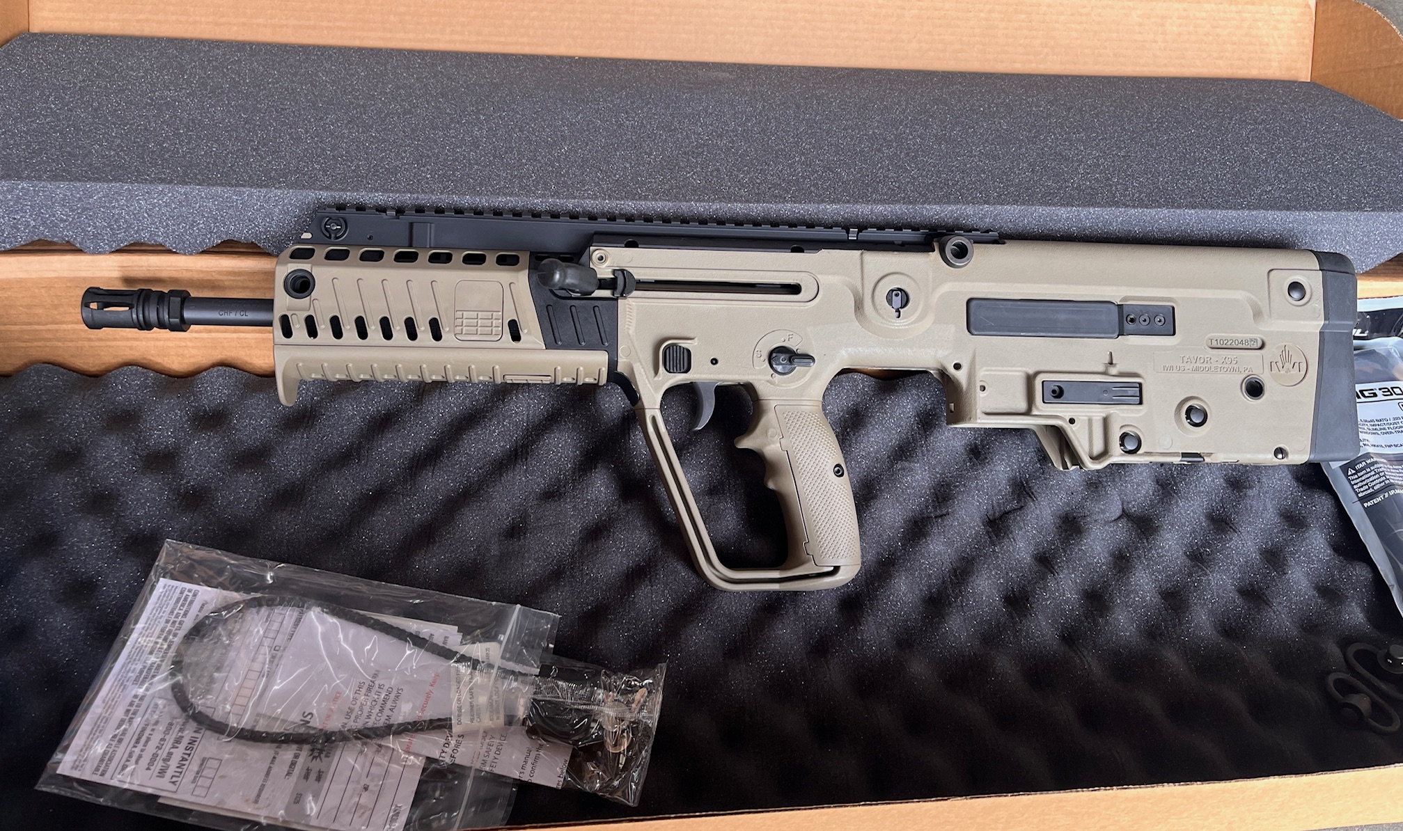 USED IWI Tavor X95 556 Nato 16" Barrel Bullpup FDE 30 Round Capacity XFD16