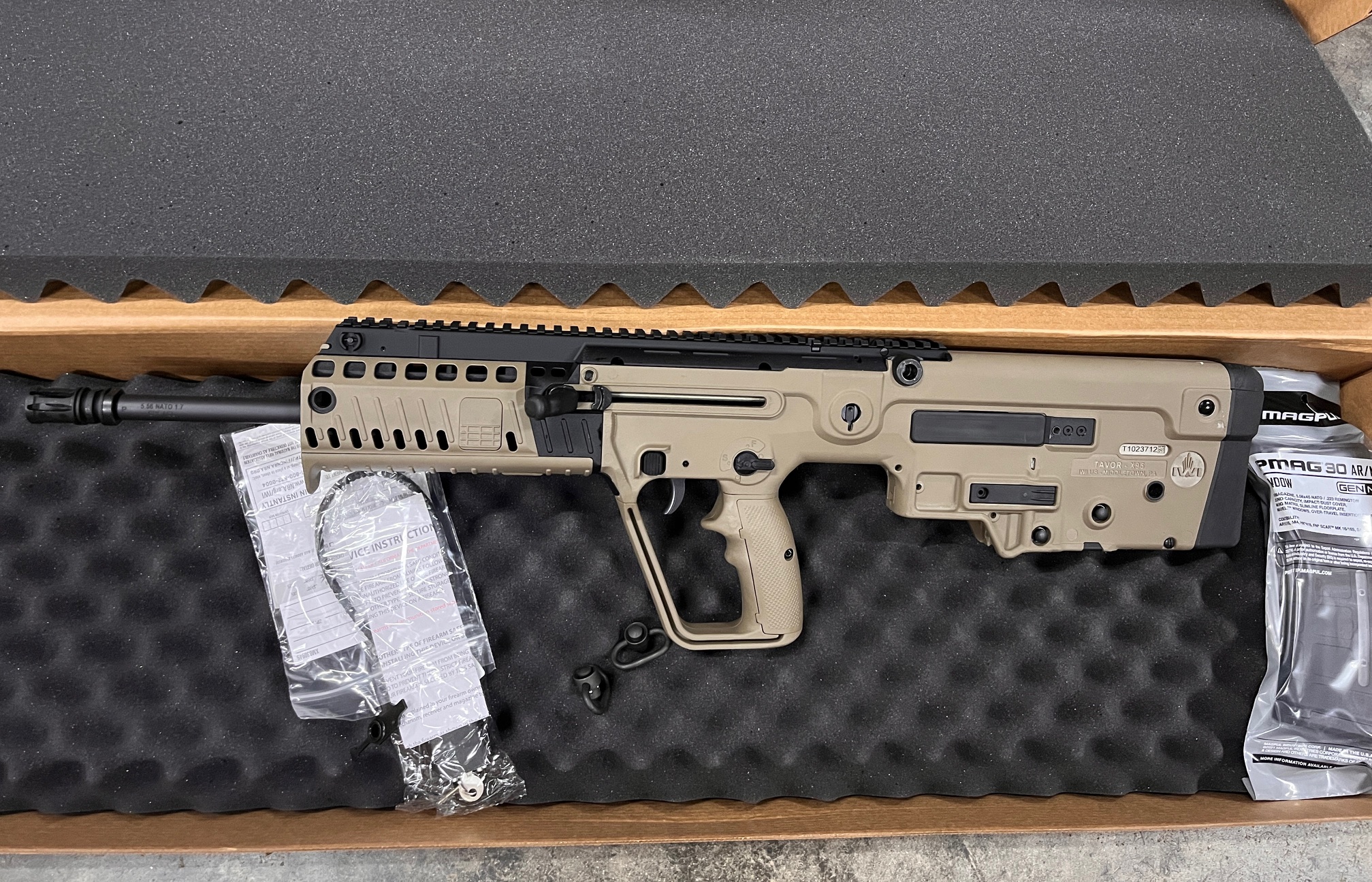 USED IWI Tavor X95 556 NATO 18" Barrel FDE XFD18
