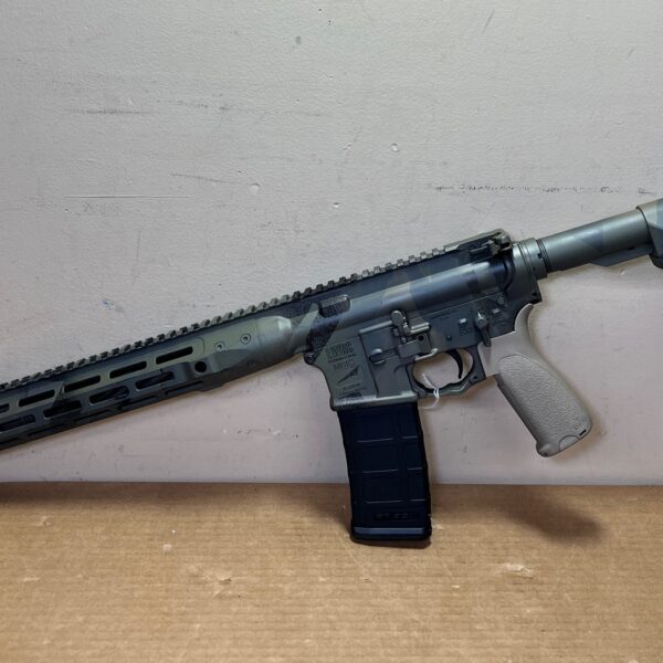 Used LWRC M6IC 5.56 NATO – Spiral Fluted Barrel, M-LOK Rail, Custom Camo Cerakote