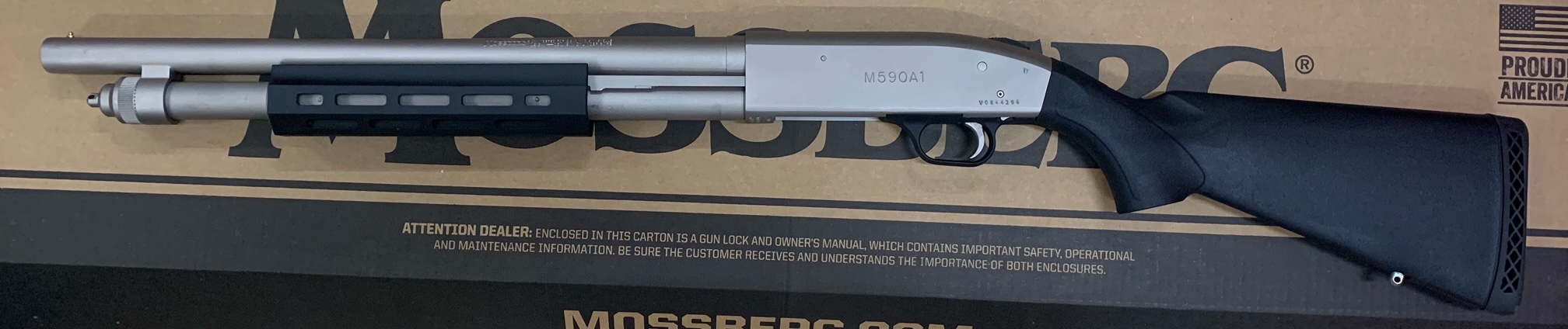 Used Mossberg 590A1 50767 Marine Finish 6+1 Picatinny Forend