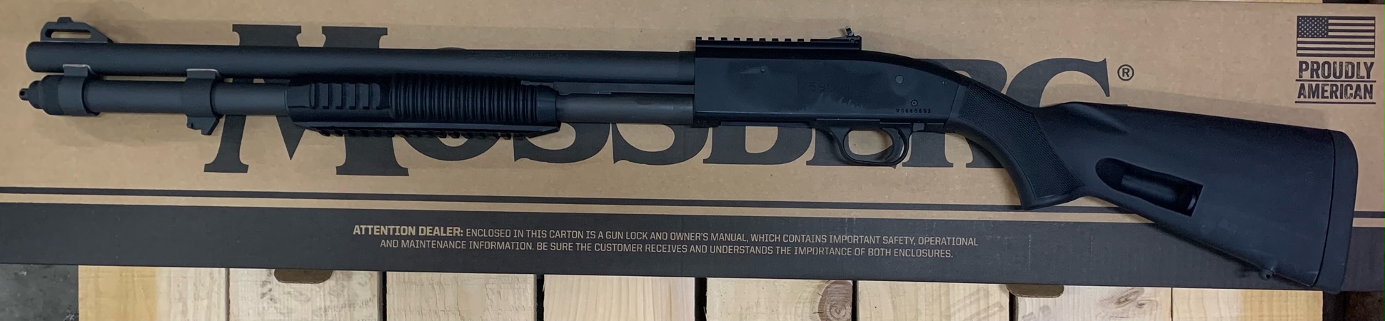Used Mossberg 590A1 Tactical 12 Ga 20" Barrel 9-Shot Ghost Ring Sight 50768-p