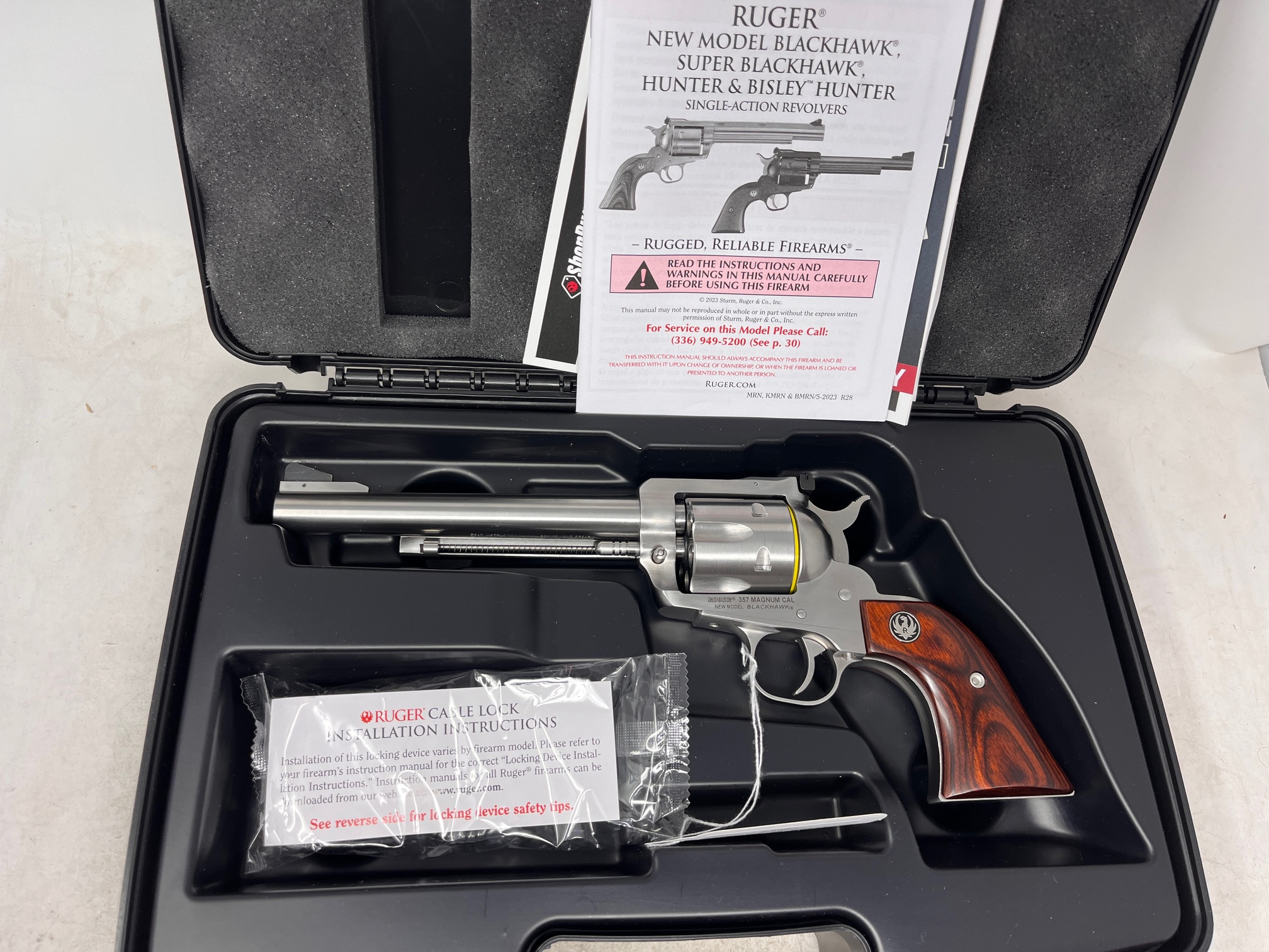 USED Ruger New Model Blackhawk 357 Mag Stainless Steel 6.5" Barrel KBN36-C