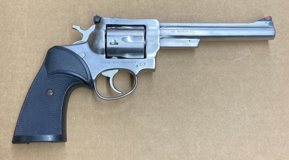 Used Ruger Security Six 357 Mag Stainless Steel 6" Barrel Circa 1981
