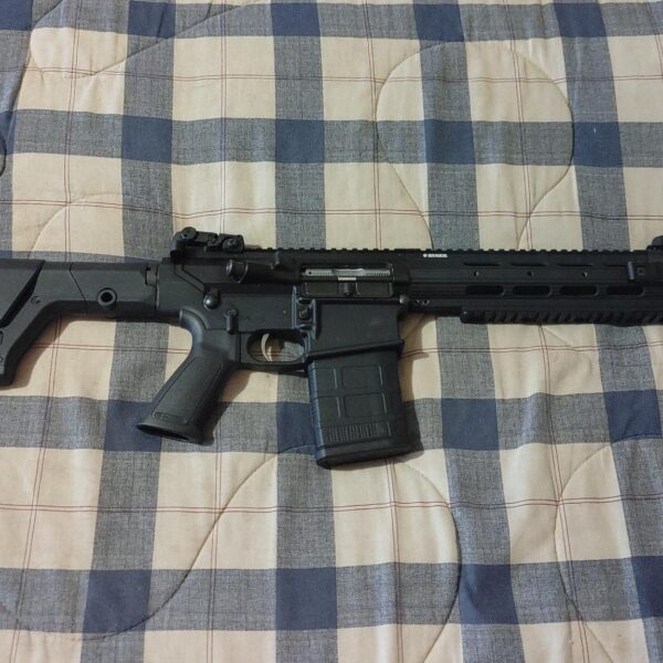 Used Ruger SR762 308 Winchester w/ 20 rd PMAG, PRS Stock, VG6 Brake and MBUS Sights