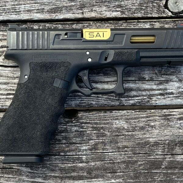 Used Salient Arms Glock 17 Gen 3 9mm 17 Round Capacity Gold Barrel