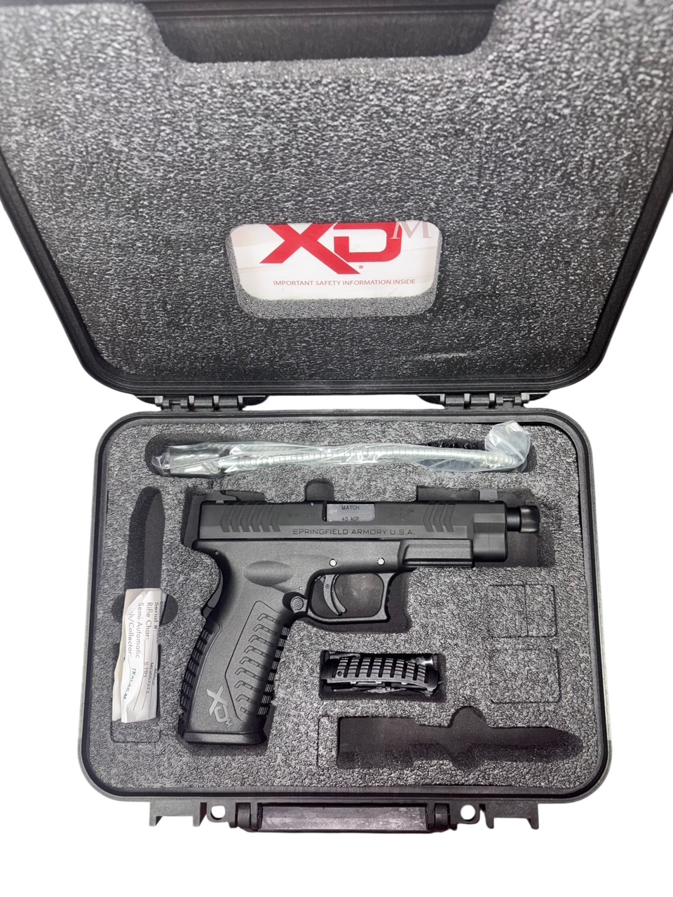 Used Springfield Armory XD-M Elite 4.5" .45 ACP – Threaded Barrel, Black, Tactical Ready