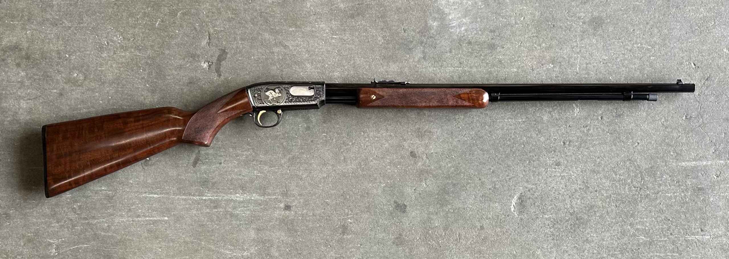 Used Winchester Model 61 22 WRF Engraved Pump Action Circa 1949