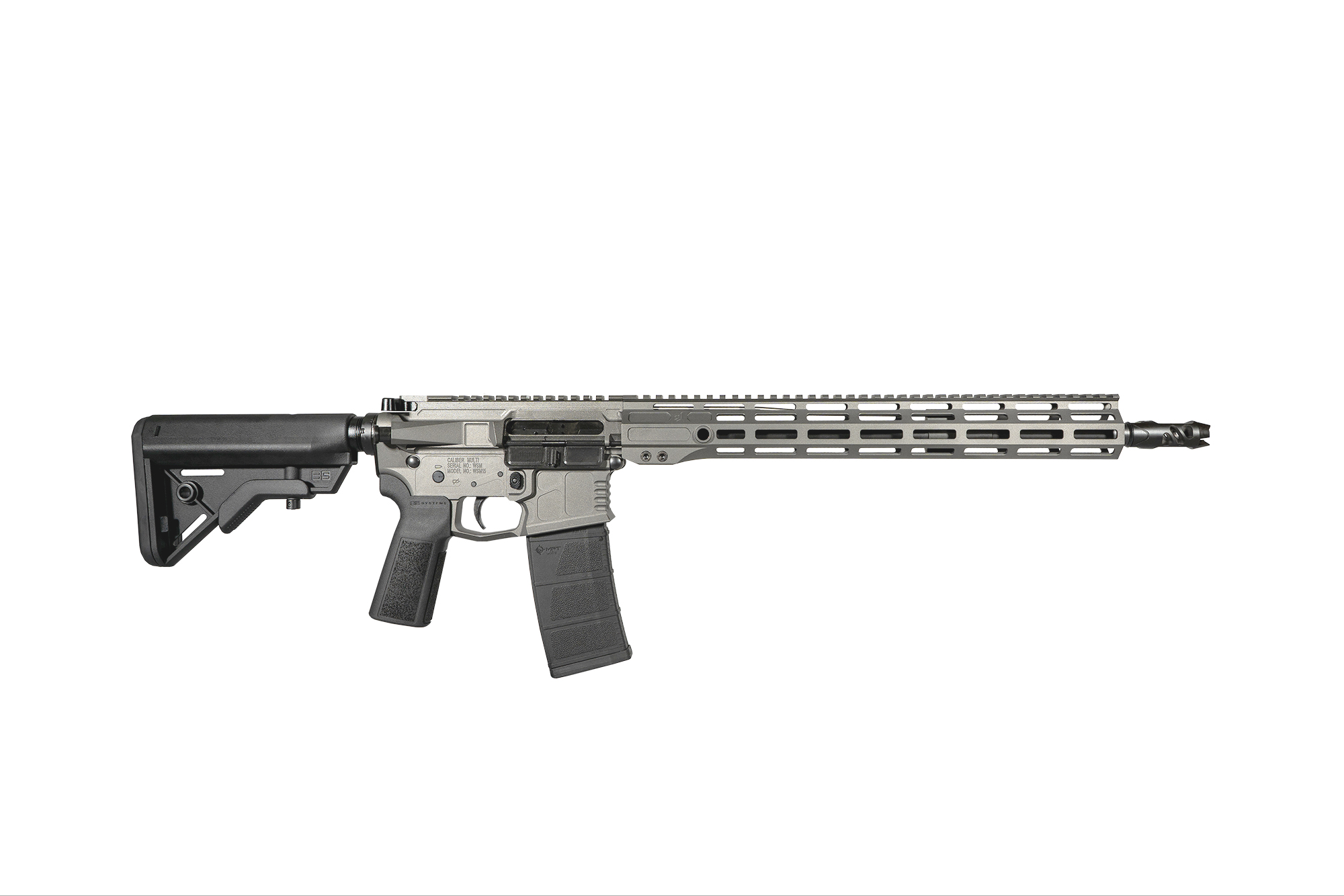 Warrior Systems WSM15 Series AR-15 5.56 NATO Tungsten Grey WSM15V1TU