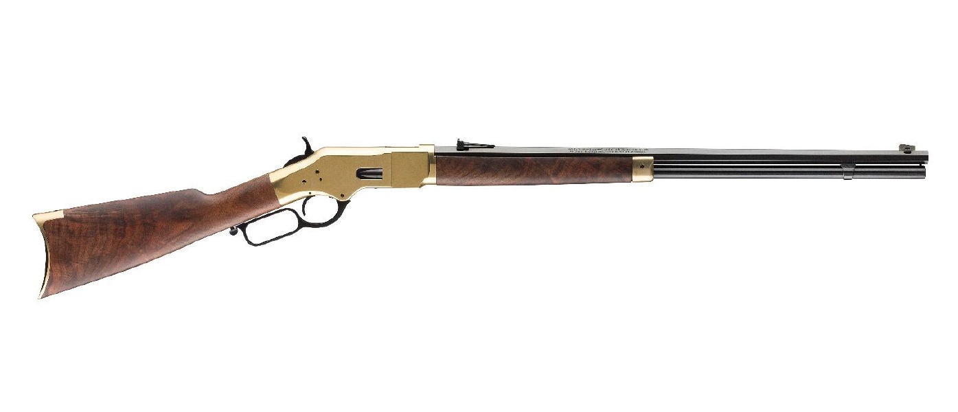Winchester 1866 Deluxe Octagon Lever Action Rifle .45 Colt 14 Rounds 24" Octagon Barrel Walnut Stock Brass Receiver Blued Finish